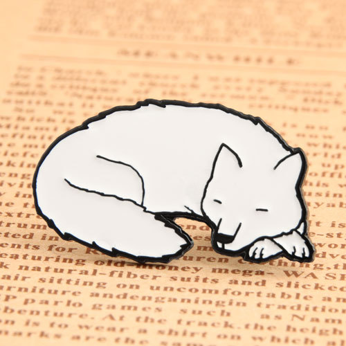 White Fox Custom Lapel Pins