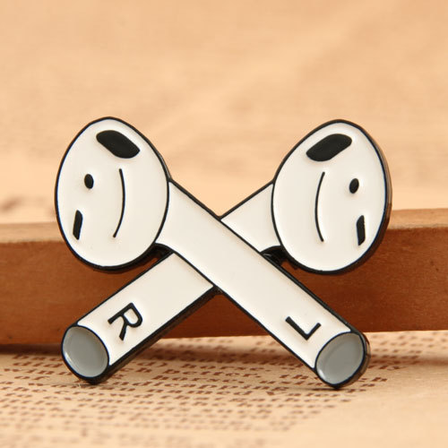 Bluetooth Headset Enamel Pins