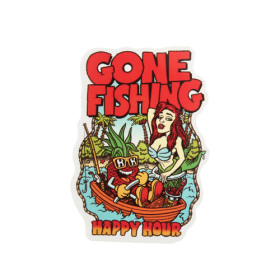 Gone Fishing Custom Stickers