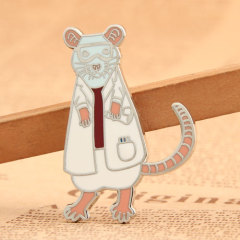 Scientist Mouse Lapel Pins