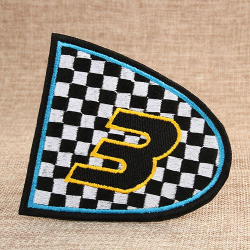 The Number 3 Custom Embroidered Patches