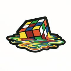 Rubik's Cube Die Cut Stickers 