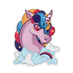 Purple Unicorn Custom Stickers