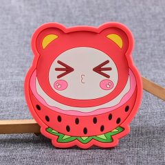 Strawberry Sister Custom PVC Coaster 