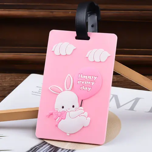 Happy Every Day Custom PVC Luggage Tag 