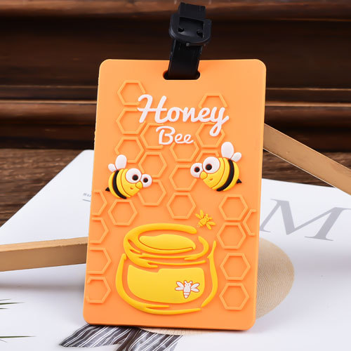 Honey Bee PVC Luggage Tag
