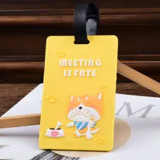 Meeting is Fate PVC Luggage Tag 