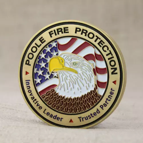 Poole Fire Protection Custom Challenge Coins Poole Fire Protection Custom Challenge Coins