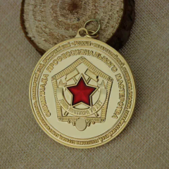 Wheat Decoration Custom Gold Medals