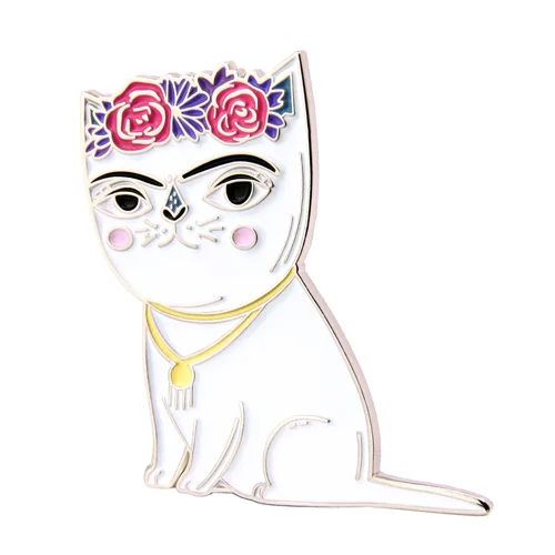 Frida Cat Enamel Pins