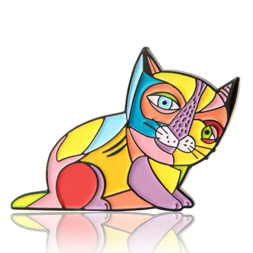 Picasso Cat Enamel Pins