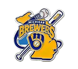 unfiltered brewers baseball pin logo unfiltered brewers baseball pin logo