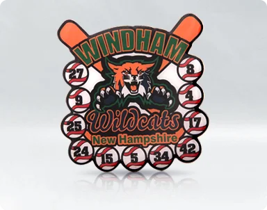 Windham wild cats baseball trading pins custom Windham wild cats baseball trading pins custom